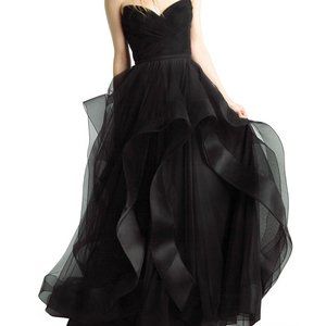 BASIX Black Chiffon Gown